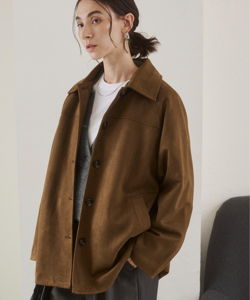 フェイクスエード ジャケット（その他アウター）｜ANGIE（アンジー）の