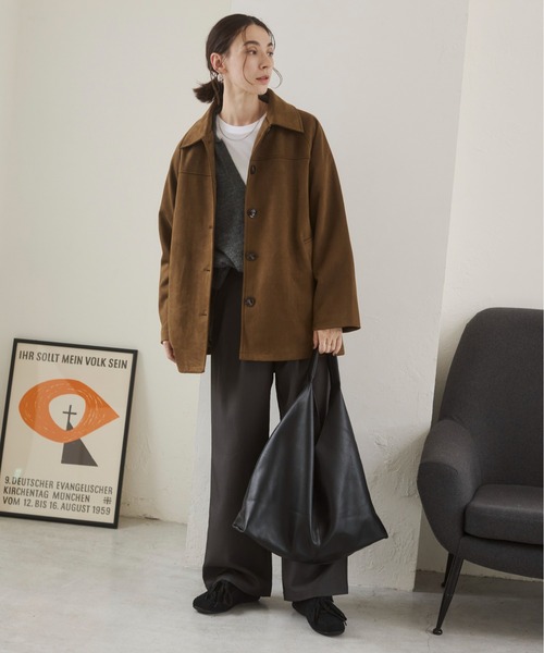 セール】フェイクスエード ジャケット（その他アウター）｜ANGIE