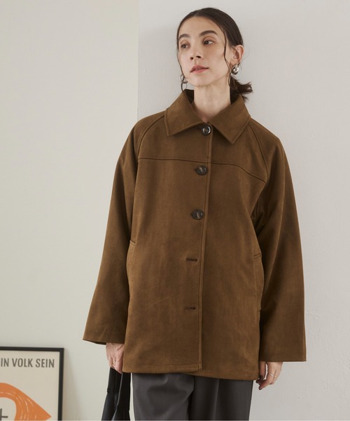 フェイクスエード ジャケット（その他アウター）｜ANGIE（アンジー）の