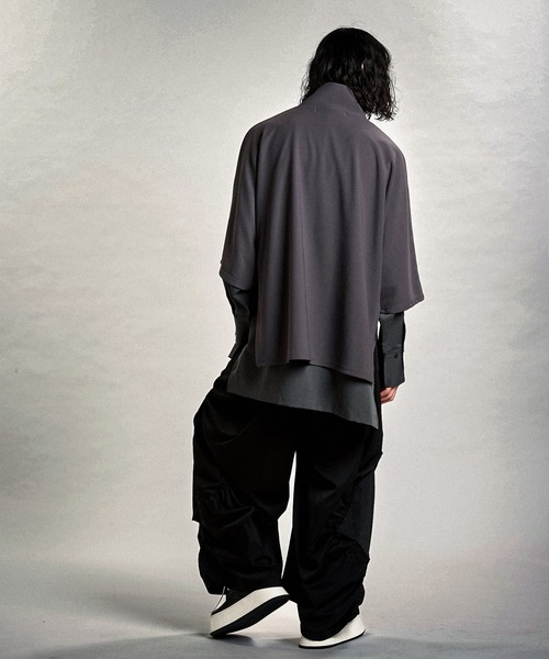NO ID.（ノーアイディ）の「【NO ID.】Docking Off-Turtle Half Zip Pullover / ドッキング オフタートル ハーフ ジップ プルオーバー（Tシャツ/カットソー・メンズ・ホワイト/ブラック/グレー・ONE SIZE）」の15枚目の写真