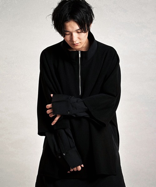 NO ID.（ノーアイディ）の「【NO ID.】Docking Off-Turtle Half Zip Pullover / ドッキング オフタートル ハーフ ジップ プルオーバー（Tシャツ/カットソー・メンズ・ホワイト/ブラック/グレー・ONE SIZE）」の13枚目の写真