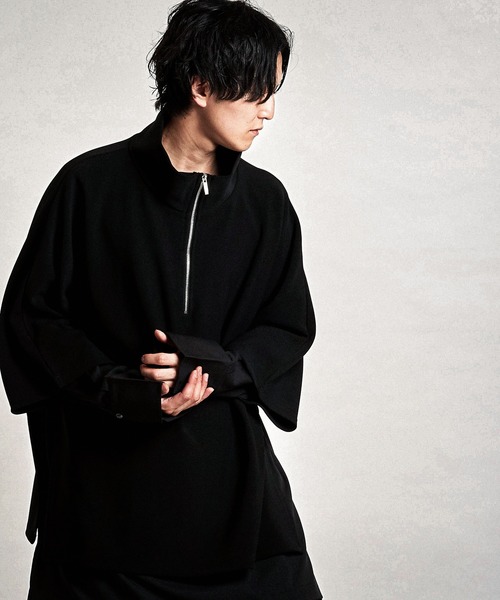 NO ID.（ノーアイディ）の「【NO ID.】Docking Off-Turtle Half Zip Pullover / ドッキング オフタートル ハーフ ジップ プルオーバー（Tシャツ/カットソー・メンズ・ホワイト/ブラック/グレー・ONE SIZE）」の7枚目の写真