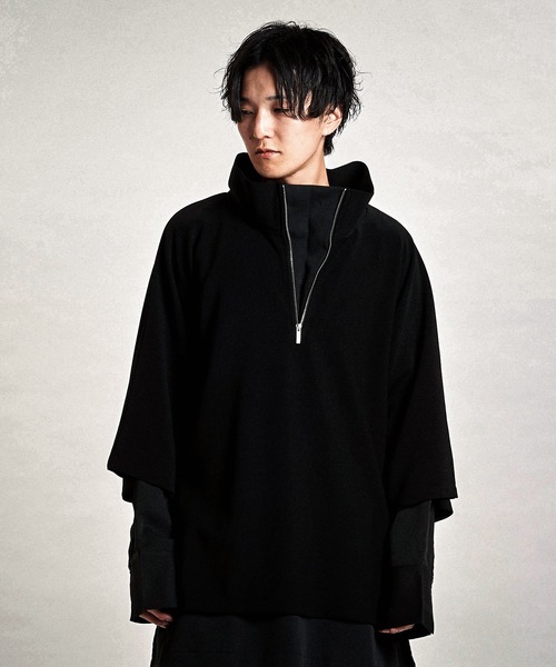 NO ID.（ノーアイディ）の「【NO ID.】Docking Off-Turtle Half Zip Pullover / ドッキング オフタートル ハーフ ジップ プルオーバー（Tシャツ/カットソー・メンズ・ホワイト/ブラック/グレー・ONE SIZE）」の14枚目の写真