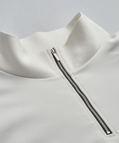 NO ID.（ノーアイディ）の「【NO ID.】Docking Off-Turtle Half Zip Pullover / ドッキング オフタートル ハーフ ジップ プルオーバー（Tシャツ/カットソー・メンズ・ホワイト/ブラック/グレー・ONE SIZE）」の18枚目の写真