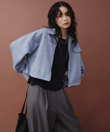 Aunt Marie's | フェイクスウェードクロップドブルゾン(ブルゾン)