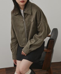 Aunt Marie's（アントマリーズ）の「フェイクスウェードクロップドブルゾン（ブルゾン）」