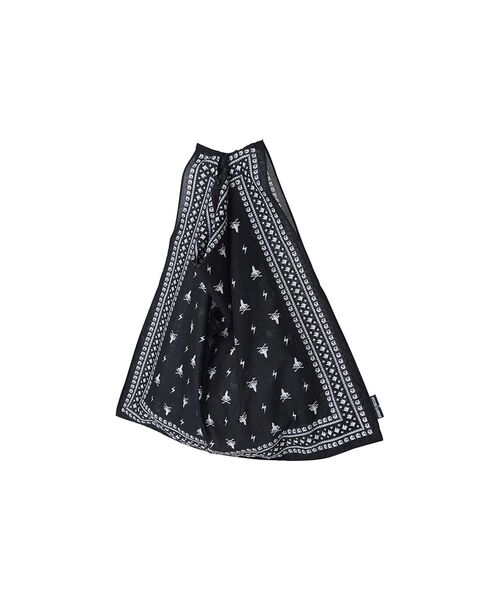 HYSTERIC GLAMOUR（ヒステリックグラマー）の「WOMAN ON SKULL バンダナエコバッグ（エコバッグ/サブバッグ・レディース・ブラック/ネイビー・FREE）」の2枚目の写真