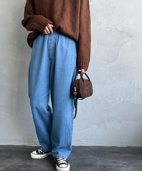 【SALE】新品同様！ANIECAとユニバーサルオーバーオールのコラボスエット★ UNIVERSAL OVERALL/ユニバーサルオーバーオール] 別注 ワンポイント