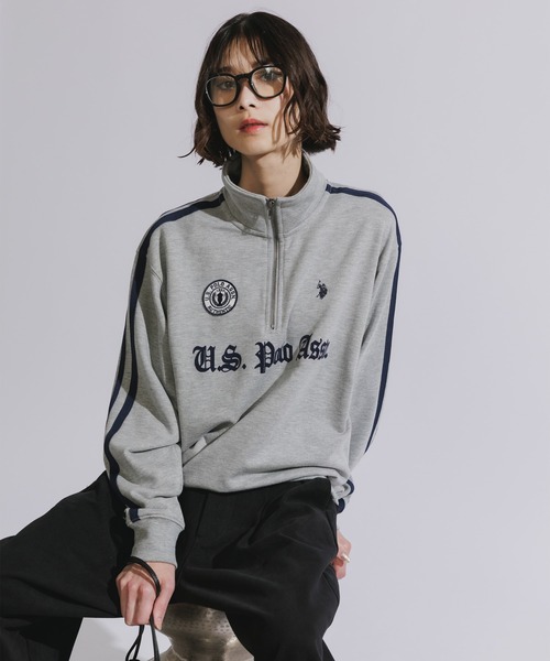 U.S. POLO ASSN.(ユーエスポロアッスン)の「U.S. POLO ASSN./ユーエスポロアッスン ハーフジップスウェット トレーナー 刺繍(スウェット・メンズ・ネイビー/ブラック/アイボリー/グレー・L/M/S)」の3枚目の写真