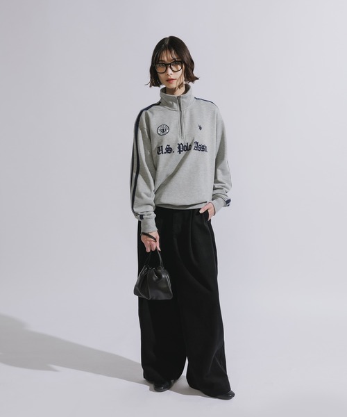 U.S. POLO ASSN.(ユーエスポロアッスン)の「U.S. POLO ASSN./ユーエスポロアッスン ハーフジップスウェット トレーナー 刺繍(スウェット・メンズ・ネイビー/ブラック/アイボリー/グレー・L/M/S)」の10枚目の写真