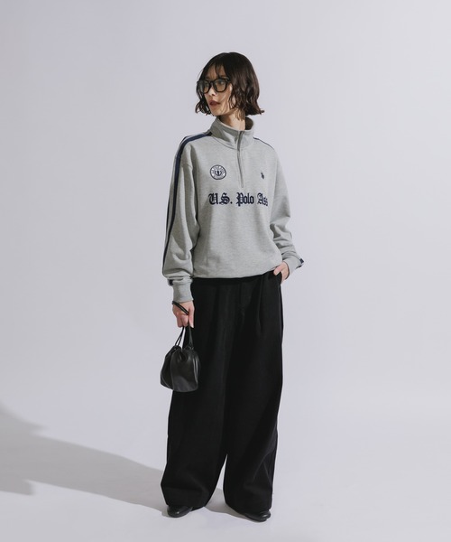 U.S. POLO ASSN.(ユーエスポロアッスン)の「U.S. POLO ASSN./ユーエスポロアッスン ハーフジップスウェット トレーナー 刺繍(スウェット・メンズ・ネイビー/ブラック/アイボリー/グレー・L/M/S)」の11枚目の写真