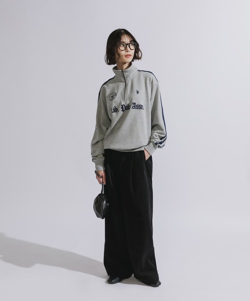 U.S. POLO ASSN.(ユーエスポロアッスン)の「U.S. POLO ASSN./ユーエスポロアッスン ハーフジップスウェット トレーナー 刺繍(スウェット・メンズ・ネイビー/ブラック/アイボリー/グレー・L/M/S)」の12枚目の写真