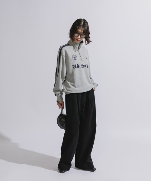 U.S. POLO ASSN.(ユーエスポロアッスン)の「U.S. POLO ASSN./ユーエスポロアッスン ハーフジップスウェット トレーナー 刺繍(スウェット・メンズ・ネイビー/ブラック/アイボリー/グレー・L/M/S)」の13枚目の写真