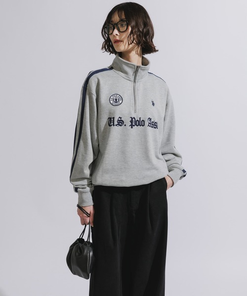 U.S. POLO ASSN.(ユーエスポロアッスン)の「U.S. POLO ASSN./ユーエスポロアッスン ハーフジップスウェット トレーナー 刺繍(スウェット・メンズ・ネイビー/ブラック/アイボリー/グレー・L/M/S)」の5枚目の写真
