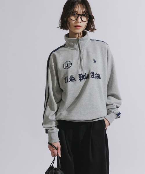 U.S. POLO ASSN.(ユーエスポロアッスン)の「U.S. POLO ASSN./ユーエスポロアッスン ハーフジップスウェット トレーナー 刺繍(スウェット・メンズ・ネイビー/ブラック/アイボリー/グレー・L/M/S)」の6枚目の写真
