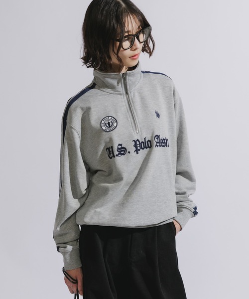 U.S. POLO ASSN.(ユーエスポロアッスン)の「U.S. POLO ASSN./ユーエスポロアッスン ハーフジップスウェット トレーナー 刺繍(スウェット・メンズ・ネイビー/ブラック/アイボリー/グレー・L/M/S)」の7枚目の写真