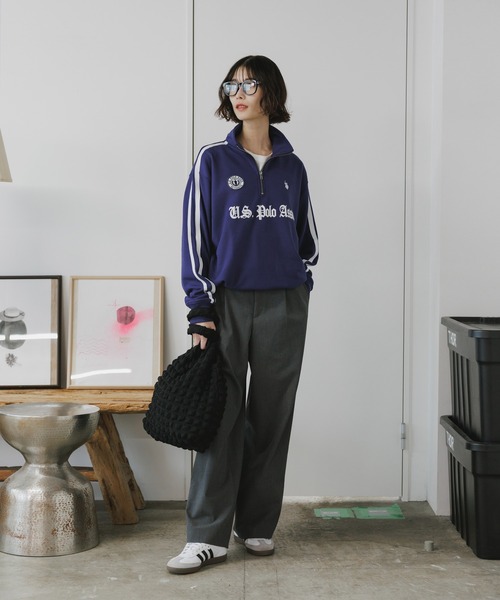 U.S. POLO ASSN.(ユーエスポロアッスン)の「U.S. POLO ASSN./ユーエスポロアッスン ハーフジップスウェット トレーナー 刺繍(スウェット・メンズ・ネイビー/ブラック/アイボリー/グレー・L/M/S)」の18枚目の写真