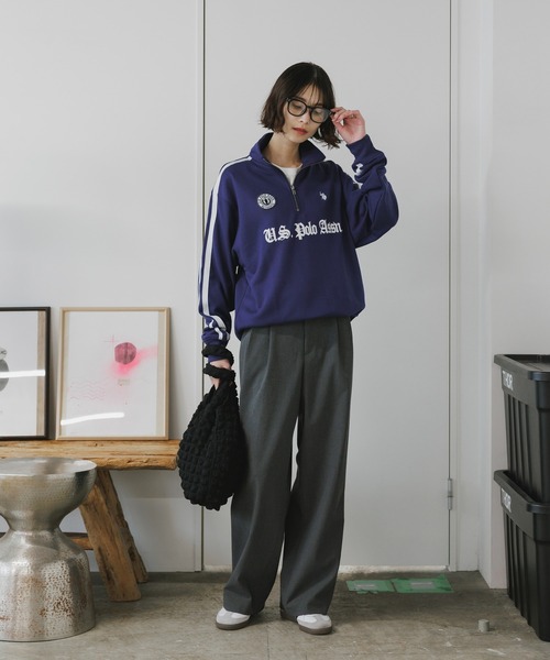 U.S. POLO ASSN.(ユーエスポロアッスン)の「U.S. POLO ASSN./ユーエスポロアッスン ハーフジップスウェット トレーナー 刺繍(スウェット・メンズ・ネイビー/ブラック/アイボリー/グレー・L/M/S)」の19枚目の写真
