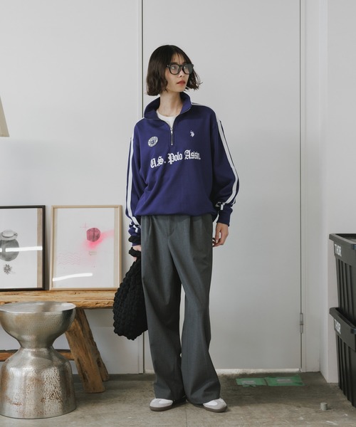 U.S. POLO ASSN.(ユーエスポロアッスン)の「U.S. POLO ASSN./ユーエスポロアッスン ハーフジップスウェット トレーナー 刺繍(スウェット・メンズ・ネイビー/ブラック/アイボリー/グレー・L/M/S)」の20枚目の写真
