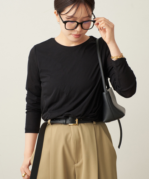 セール】balloon cotton long Tシャツ（Tシャツ/カットソー）｜Plage