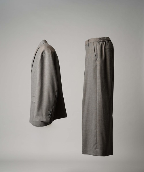 MAISON SPECIAL(メゾンスペシャル)の「《UNISEX》T/W Saxony Prime-Over Set Up/サキソニープライムオーバーセットアップ【MAISON SPECIAL/メゾンスペシャル】(テーラードジャケット・メンズ・ブラック/チャコールグレー/ブラウン・0/1/2)」の19枚目の写真