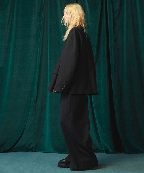 MAISON SPECIAL(メゾンスペシャル)の「《UNISEX》T/W Saxony Prime-Over Set Up/サキソニープライムオーバーセットアップ【MAISON SPECIAL/メゾンスペシャル】(テーラードジャケット・メンズ・ブラック/チャコールグレー/ブラウン・0/1/2)」の6枚目の写真