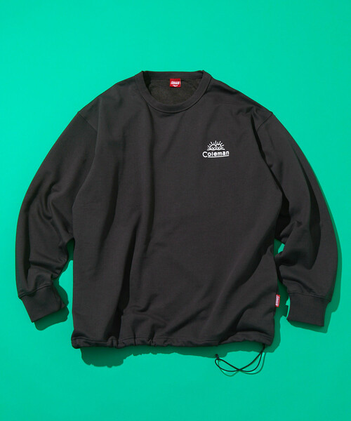 COLEMAN(コールマン)の「Coleman/コールマン Coleman×matsui×FREAK'S STORE 別注 コールマン matsui Camping Joy ドローコード クルーネック スウェット(スウェット・メンズ・チャコールグレー/ライトグレー/オフホワイト/マスタード・MEDIUM/LARGE)」の8枚目の写真
