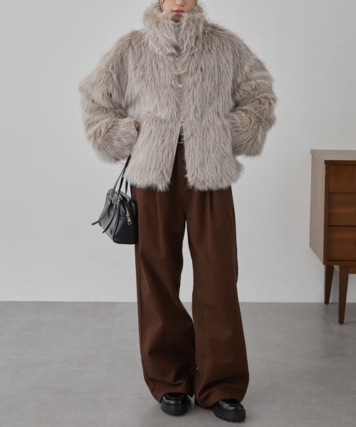 AIC. ボリュームファースタンドショートブルゾン AIC. OFFICIAL | 《おすすめショート丈アウター