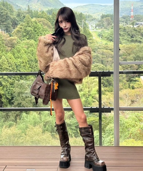 MONO-MART（モノマート）の「【nui nullu】スタンドカラーボリューム