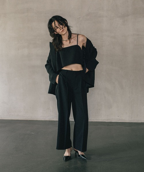 LEPSIM(レプシィム)の「《オフィスライン》ワイドタックパンツ 582113(その他パンツ・レディース・ブラウン/グレー/ブラック・FREE)」の14枚目の写真