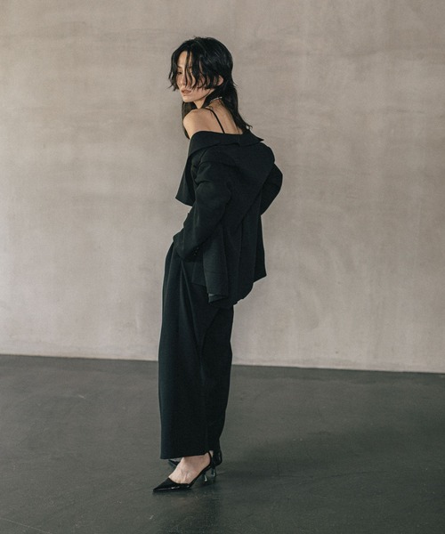 LEPSIM(レプシィム)の「《オフィスライン》ワイドタックパンツ 582113(その他パンツ・レディース・ブラウン/グレー/ブラック・FREE)」の15枚目の写真