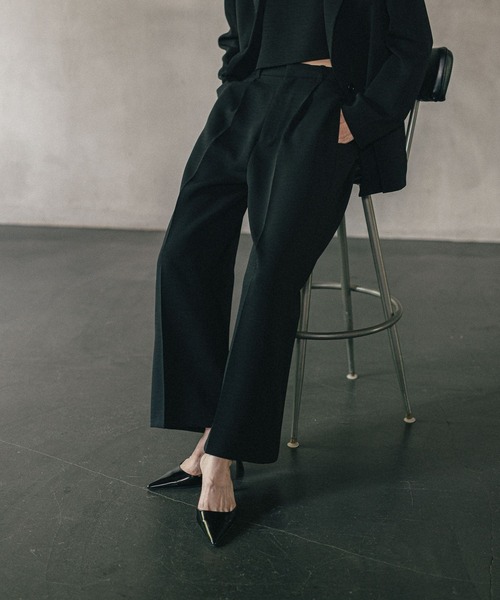 LEPSIM(レプシィム)の「《オフィスライン》ワイドタックパンツ 582113(その他パンツ・レディース・ブラウン/グレー/ブラック・FREE)」の16枚目の写真