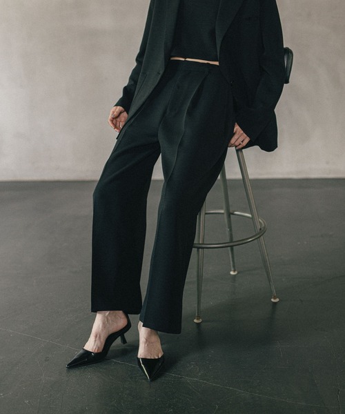 LEPSIM(レプシィム)の「《オフィスライン》ワイドタックパンツ 582113(その他パンツ・レディース・ブラウン/グレー/ブラック・FREE)」の17枚目の写真