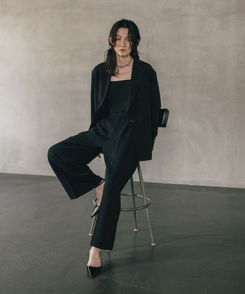 LEPSIM(レプシィム)の「《オフィスライン》ワイドタックパンツ 582113(その他パンツ・レディース・ブラウン/グレー/ブラック・FREE)」の18枚目の写真