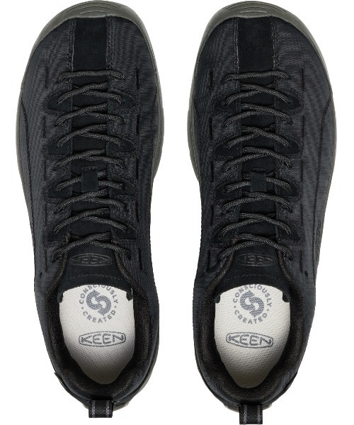 KEEN（キーン）の「JASPER NYLON WP / ジャスパー ナイロン ウォータープルーフ / メンズ 防水スニーカー（スニーカー・メンズ・ブラック・25cm/25.5cm/26cm/26.5cm/27cm/27.5cm/28cm/28.5cm/29cm/30cm）」の9枚目の写真
