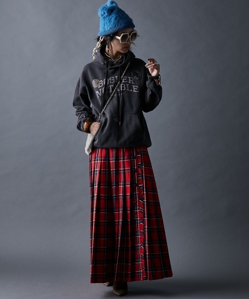 GEVS.(ジェイヴィス)の「ピグメント染ロゴプリントフーディ<大きいサイズ有>GEVS.(パーカー・レディース・チャコール/キナリ・L/M/5L/4L/3L/LL)」の8枚目の写真