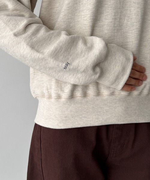 HARING 袖刺繍ラグラントレーナー 裏毛（スウェット）｜CANAL JEAN
