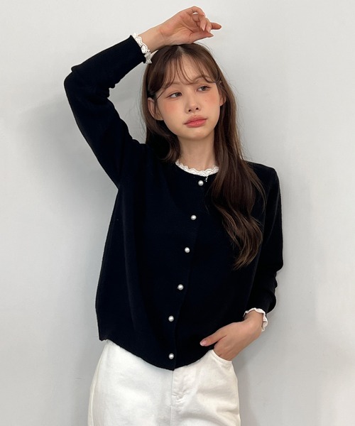 ルネ♡パールボタン　カーディガン RONEL】パールボタンニットカーディガン | コーエン(coen) | マルイ