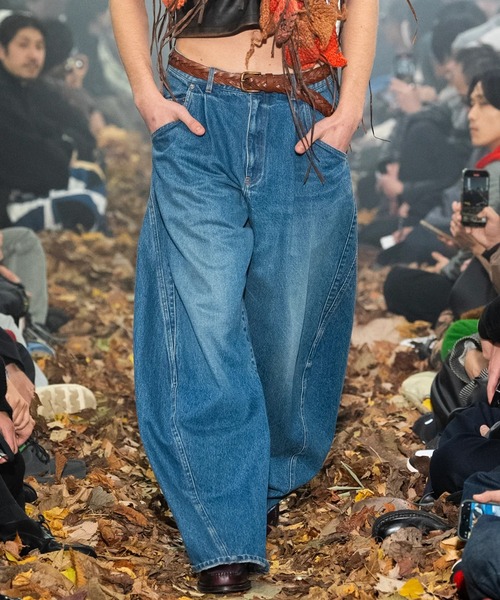 パンツ KHOKI 24ss 3D CUT PANTS KHOKI/コッキ】3D cutting denim pants（デニムパンツ）｜KHOKI