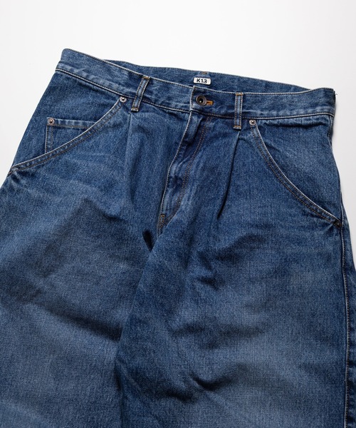 KHOKI（コッキ）の「【KHOKI/コッキ】3D cutting denim pants（デニムパンツ・メンズ・ベージュ/インディゴブルー/ブラック・1/2）」の13枚目の写真