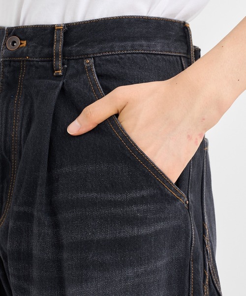 KHOKI（コッキ）の「【KHOKI/コッキ】3D cutting denim pants（デニムパンツ・メンズ・ベージュ/インディゴブルー/ブラック・1/2）」の17枚目の写真