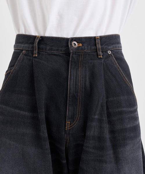 KHOKI（コッキ）の「【KHOKI/コッキ】3D cutting denim pants（デニムパンツ・メンズ・ベージュ/インディゴブルー/ブラック・1/2）」の18枚目の写真