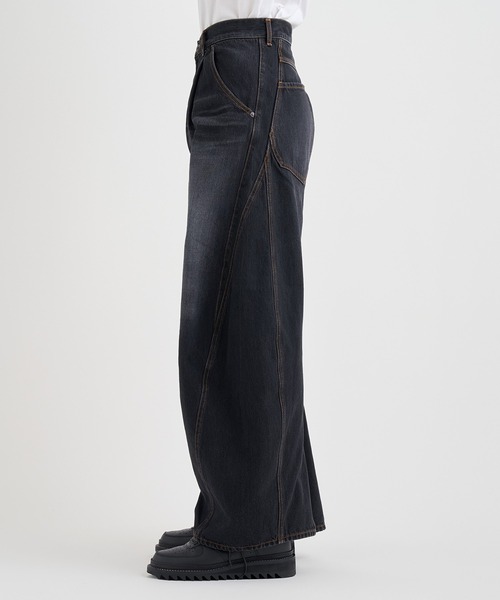 KHOKI（コッキ）の「【KHOKI/コッキ】3D cutting denim pants（デニムパンツ・メンズ・ベージュ/インディゴブルー/ブラック・1/2）」の8枚目の写真