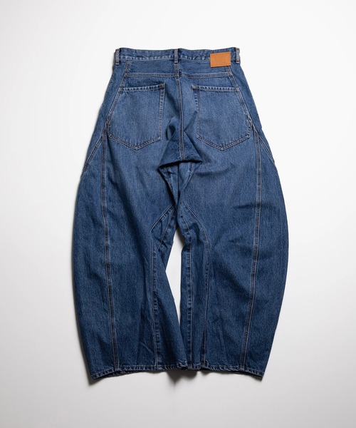 KHOKI（コッキ）の「【KHOKI/コッキ】3D cutting denim pants（デニムパンツ・メンズ・ベージュ/インディゴブルー/ブラック・1/2）」の11枚目の写真