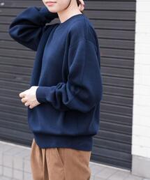 FORK&SPOON | FORK&SPOON　ミラノリブクルーネックニット(ニット/セーター)