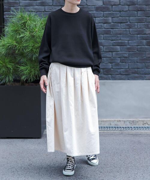 FORK&SPOON（フォークアンドスプーン）の「FORK&SPOON　ミラノリブクルーネックニット（ニット/セーター・レディース・ネイビー/ブラック/アイボリー/レッド・1）」の10枚目の写真