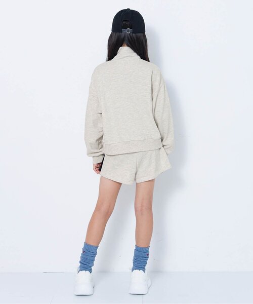 algy（アルジー）の「ハーフジップウラ毛セットアップ（セットアップ・キッズ・ブラック/アイボリー・XX-SMALL/X-SMALL/MEDIUM/SMALL）」の7枚目の写真