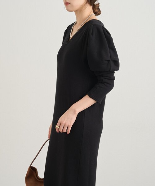 パフスリーブスウェットワンピース（ワンピース）｜SHENERY