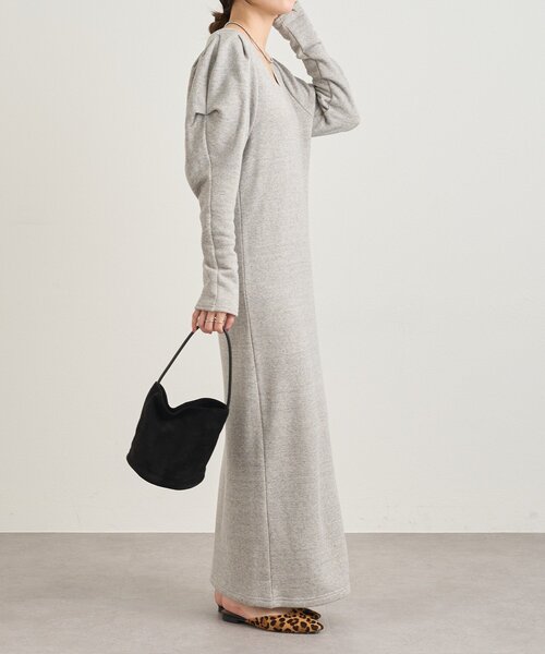 パフスリーブスウェットワンピース パフスリーブスウェットワンピース（ワンピース）｜SHENERY