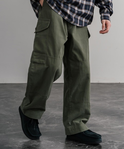 KRIFF MAYER（クリフメイヤー）の「KRIFF MAYER ヴィンテージライクダックコンバットワークカーゴパンツ 2515116（カーゴパンツ・メンズ・カーキ/ダークブラウン/ブラック/ナチュラル/ベージュ・L/XL/M）」の5枚目の写真